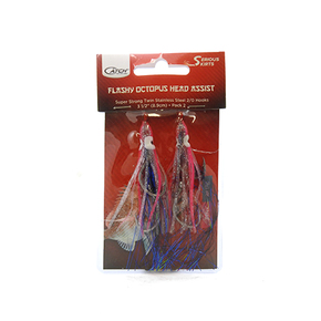 Serious Skirts Jig Assist Rig Pink/Clear 3.5" 2-Pk