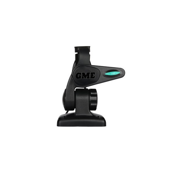 Black Dbl Folding Deck Mount For Aerials/Antennas- Am Fm/Vhf