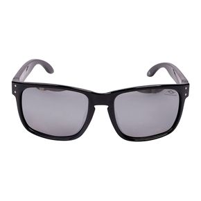 Polarised Sunglasses - Black with Mirror Lens