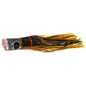 Bad Guy Game Lure 9" Brown-Gold Orange/Gold Dot