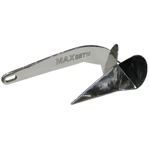 Maxset Stainless Steel Plough Anchor Delta Type 36lb (16kg) (to 10m boats)