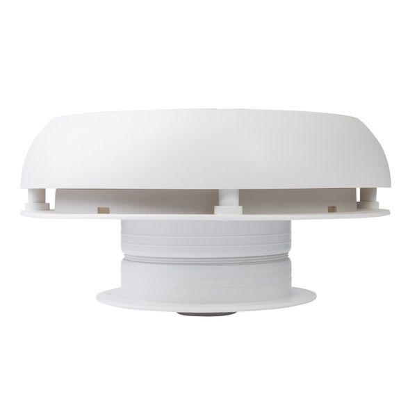 Solar Vent W/24Hr Day/Night Battery 4" White
