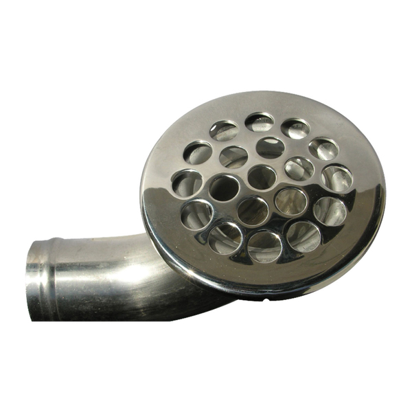 Cockpit / Shower Drain Cast 316G Stainless 38Mm - 90 Degree