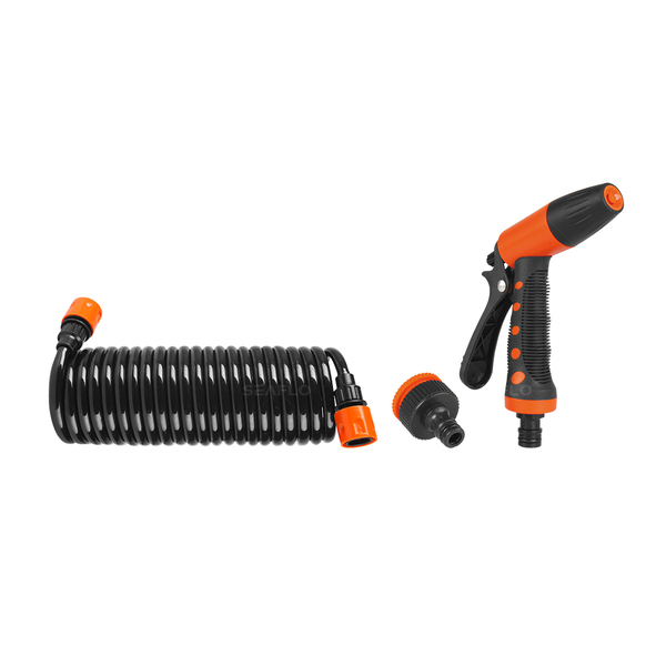 Heavy Duty 6M Hose Coil Washdown Kit 12.5Mm - Push Fit