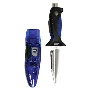 Drop Point 11cm Dive Knife with Sheath / Straps