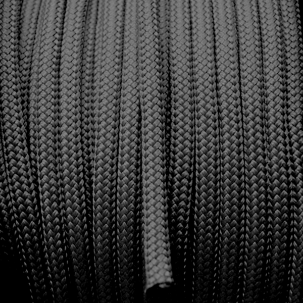 6Mm Solid Yacht Racing Braid Per Metre - Black 