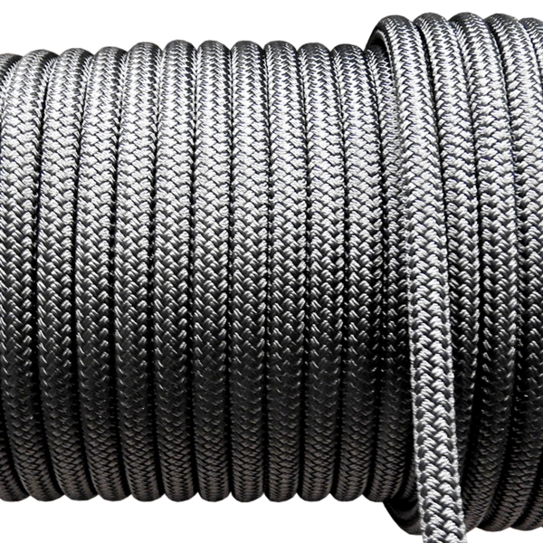10Mm Solid Yacht Racing Braid Per Metre - Black 