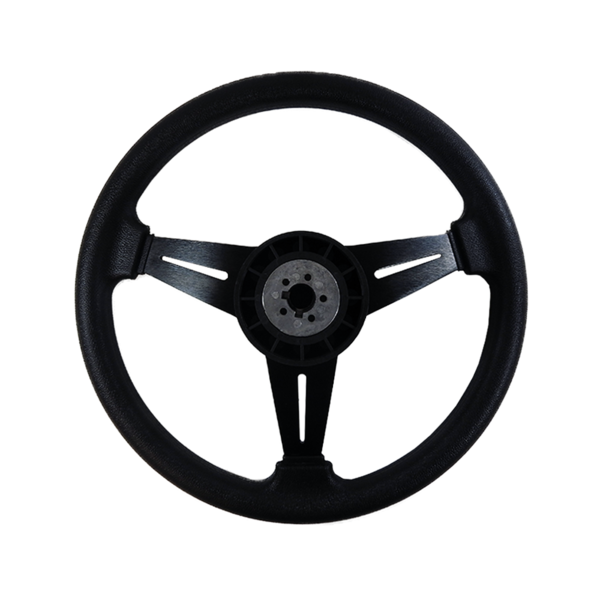 3 Spoke 13.5" Daytona Alloy Steering Wheel  Black 