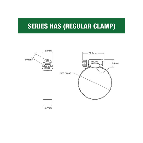 140-165Mm Ss Hose Clamp