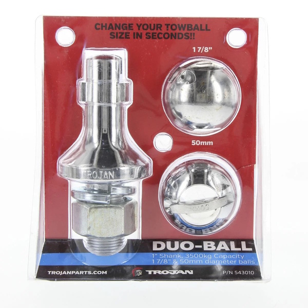 45/50Mm Ball Interchangeable Tow Ball 1"" (25Mm) Shaft - 3500Kg 