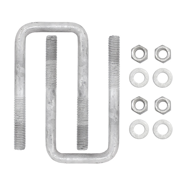 Trailer Wobble Roller Clamp Bracket U Bolts 110Mm 2-Pk