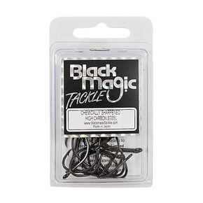 KL Series Black Recurve Fishing Hooks-Medium Pack