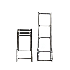 Above Platform 3 Step Telescopic Boarding Ladder 316 Grade SS