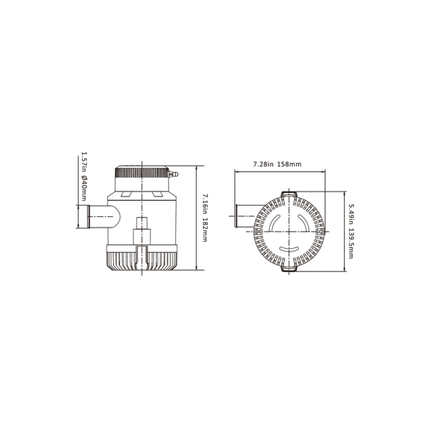 3500Gph 12V Bilge Pump 