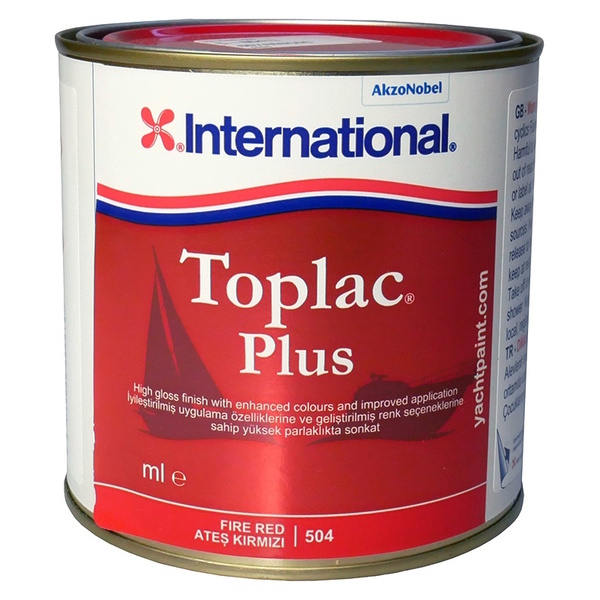 Toplac Plus Silicone Enamel - Fire Red - 500Ml