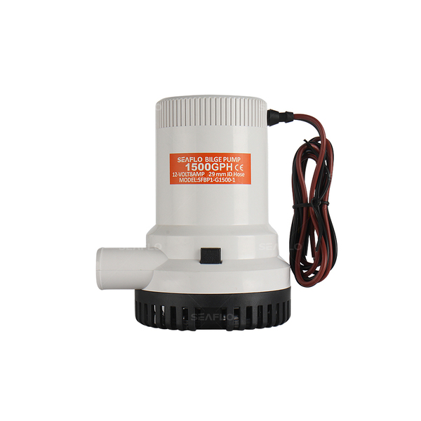 1500GPH 12V H/Duty Bilge Pump (28mm hose)