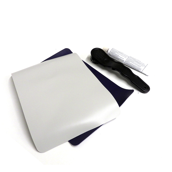 Inflatable Boat & Sup Repair Kit Pvc - W/Valve Tool (Navy/Grey) 
