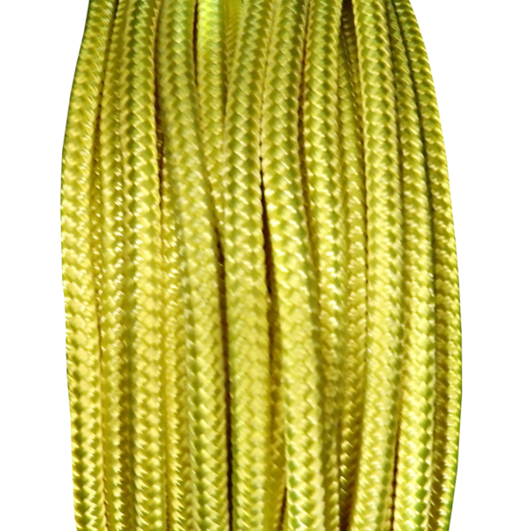 6Mm Solid Yacht Racing Braid Per Metre - Fluo Neon Yellow