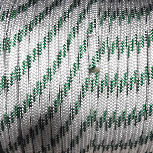 12Mm Classic Yacht Racing Braid Per Metre Green Fleck
