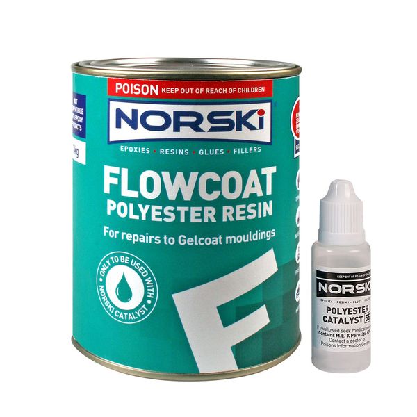 Flowcoat Waxed Finishing Gelcoat White - 1Kg
