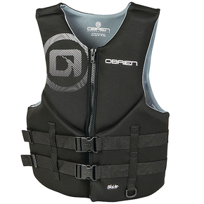 Traditional Neoprene Buoyancy/Watersports/Ski Vest - White/Black