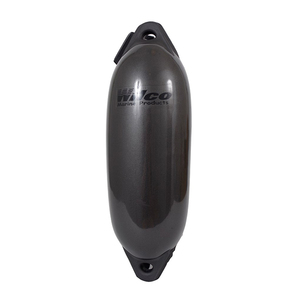 Inflatable Fender 12x55cm 4-5m Boats - Charcoal
