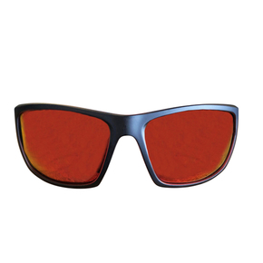 Polarised Sunglasses - Matte Black Frame - Red Lens