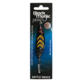 Rattle Snack Spinning Lure - Black & Gold