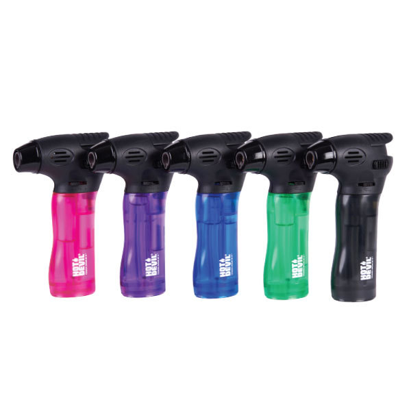 Refillable Gas Torch With Safety Lock And Auto Ignition