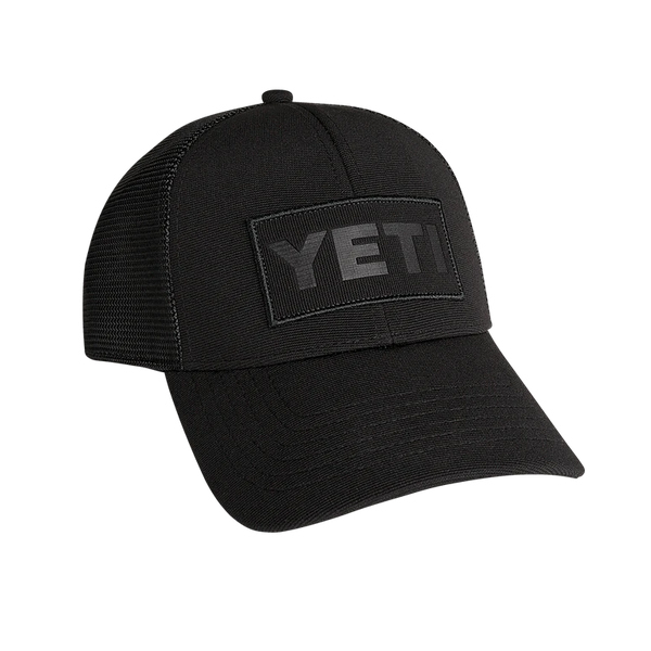Black On Black Patch Trucker Cap