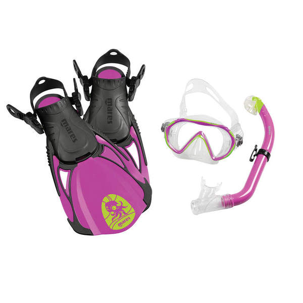 Sea Pals Kids Dive Mask / Snorkel / Fins - Octopus Purple