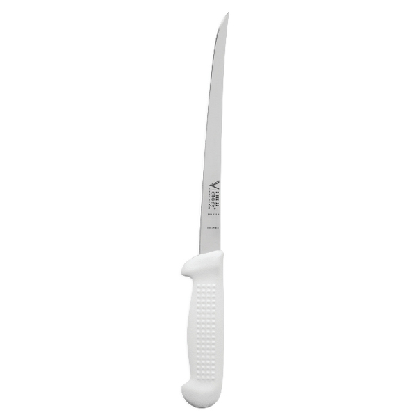 White Progrip Narrow 22Cm Filleting Knife 