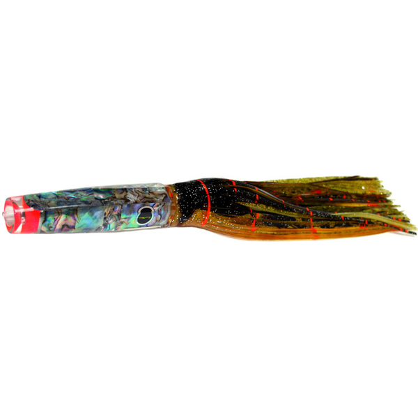 Rum Cay Candy Game Fishing Lure 10.5" Brown Orange / Gold Dot 
