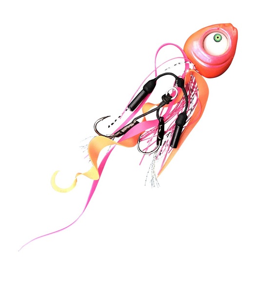 Grumpy Fish Led Flashing Kabura Jig - O.P (Orange/Pink/Lumo)