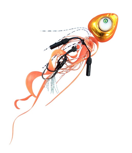 Grumpy Fish Led Flashing Kabura Jig - Orange