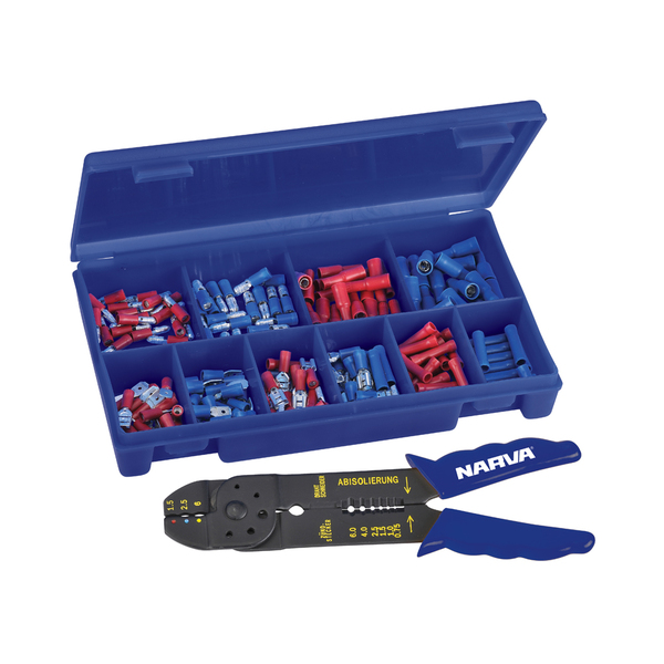 Tradesman Terminal Crimper With Quality 200-Pc Terminal Kit