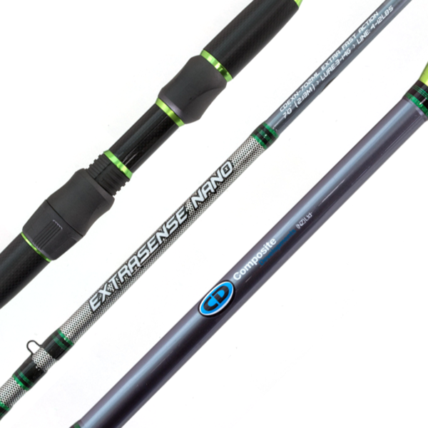 Extrasense Nano 792L 7'9" 2-Pce 3-10Gm Spin Rod 