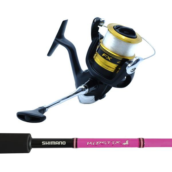 Fx4000fc / Kidstix 5'5" 4-6Kg Kids Spin Combo Spooled With Mono - Pink