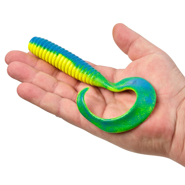 Gulp Softbait 6" Grub - Bluefuze - 4Pk