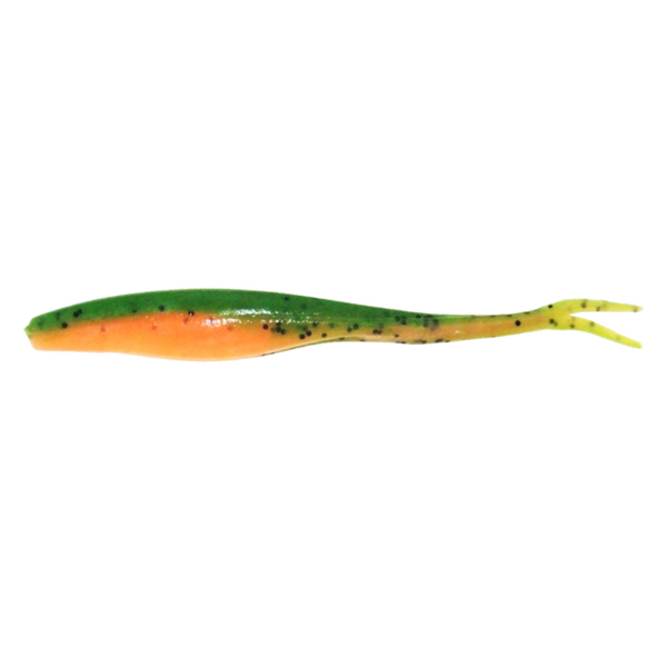 Gulp 9" Jerkshad - Lime Tiger Glow - 4Pk