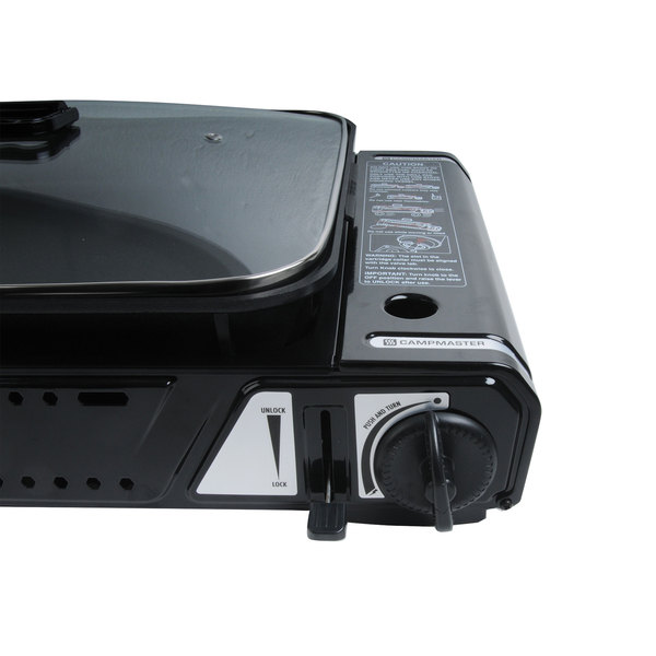 Portable 1 Burner Grill Stove W/ Pan (Disp.Cyl)