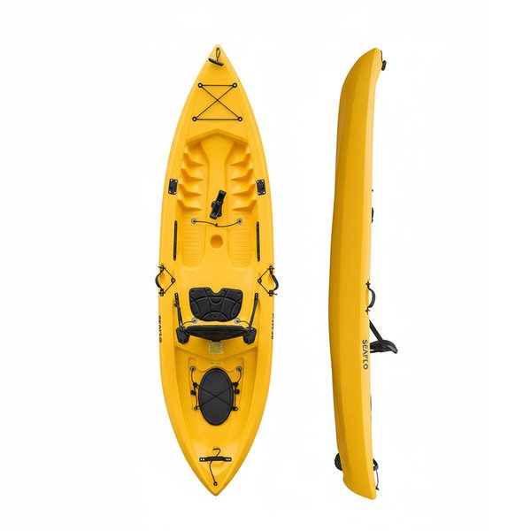 3.05M Fishing Kayak W/Wheel, Rodholders -Yellow