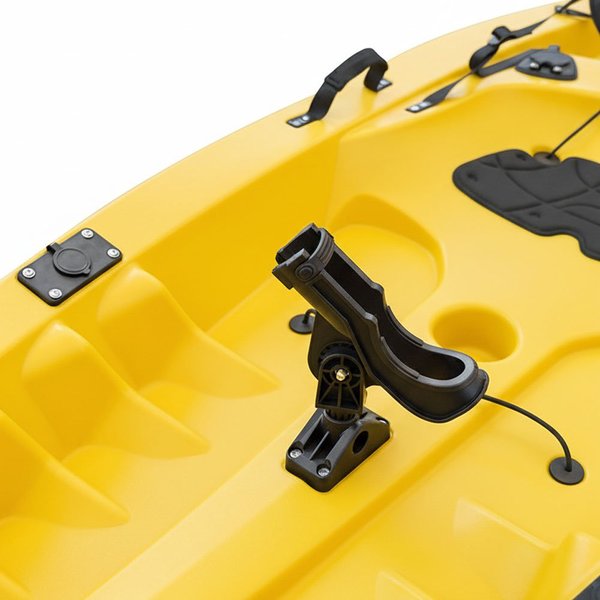 3.05M Fishing Kayak W/Wheel, Rodholders -Yellow
