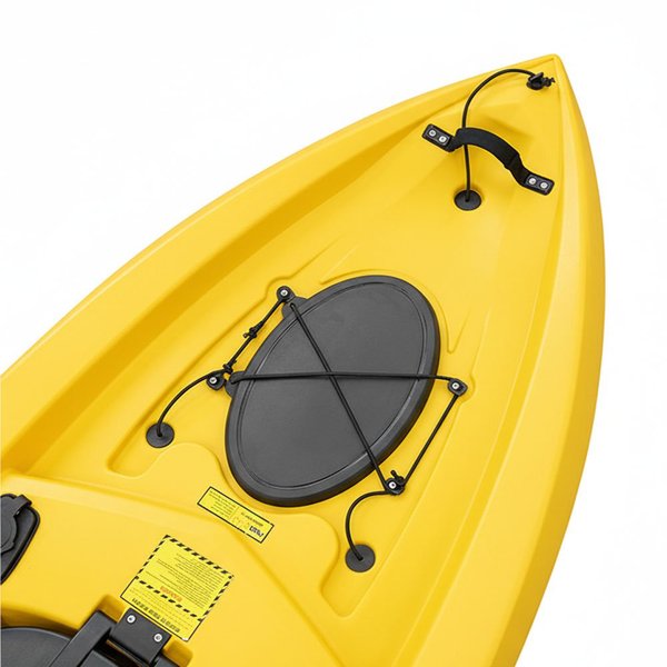 3.05M Fishing Kayak W/Wheel, Rodholders -Yellow
