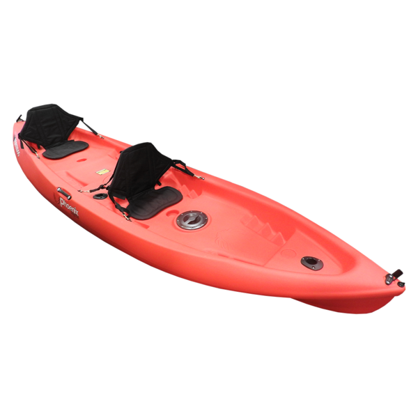 Fortress 2 Person Fishing Kayak 3.72m w/Paddle, Deluxe Seats