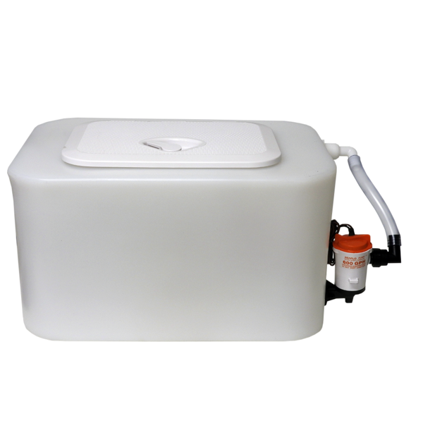 Live Bait Tank Complete (55L) With 600 Gph Pump 