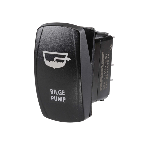 Bilge Pump Rocker Switch With Led - 12/24V