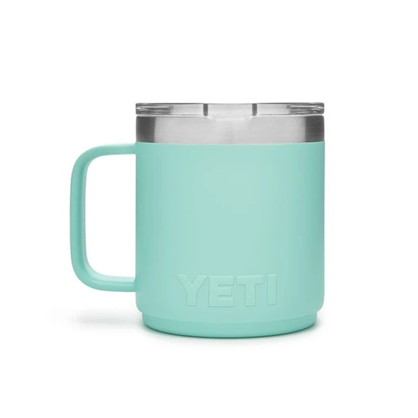 Rambler 10Oz Mug With Lid & Handle In Seafoam