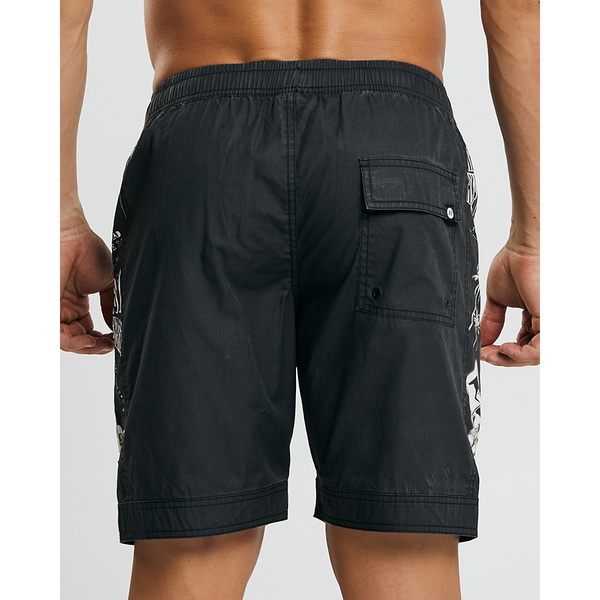 Smoking Bear Volley Shorts - Vintage Black