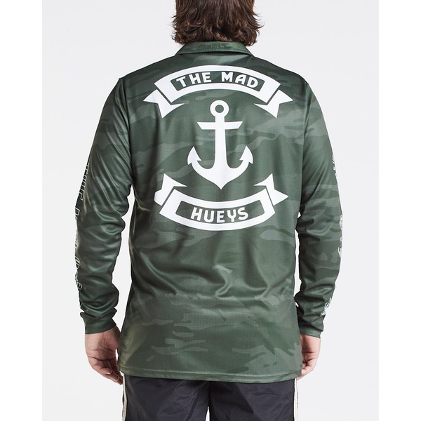 Wild Anchor Upf50+ Fishing Jersey - Dusty Green